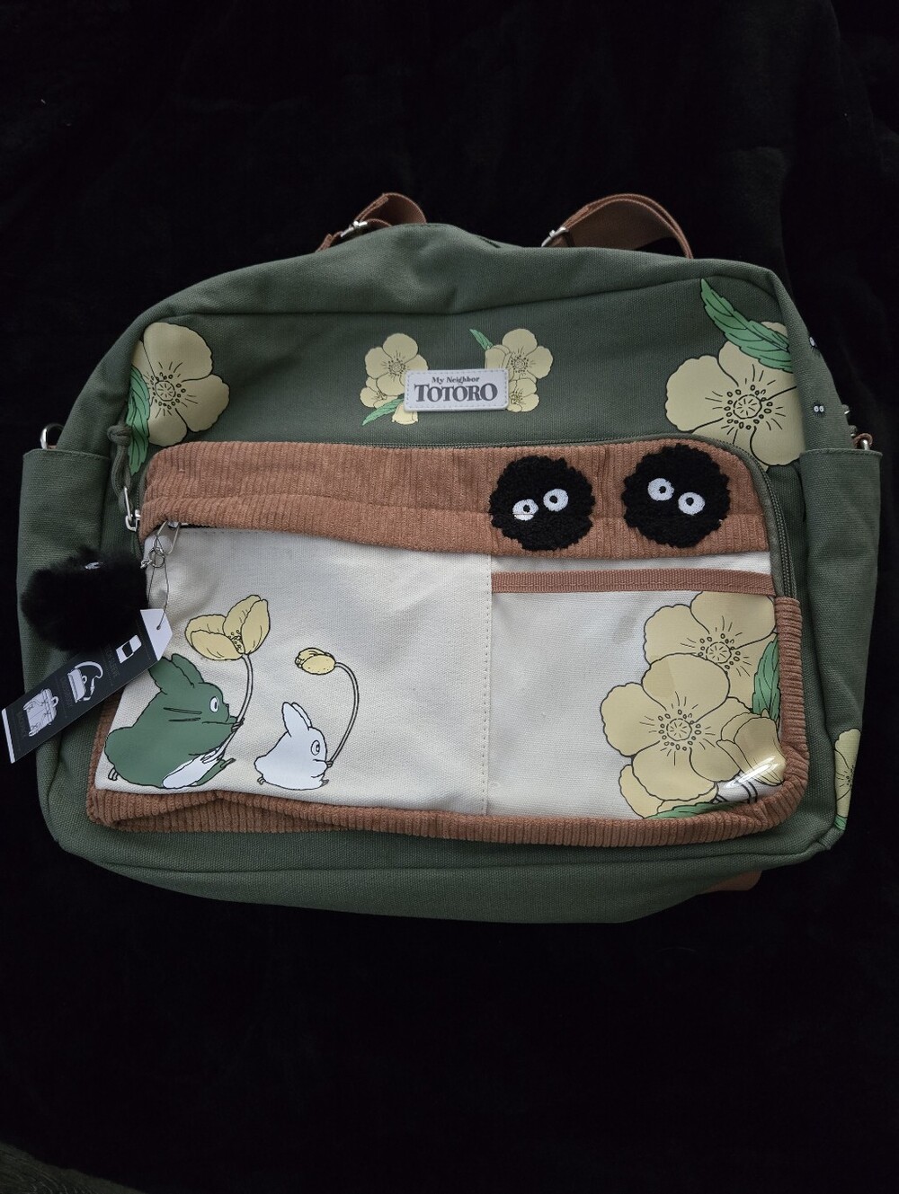 My Neighbor Totoro Soot Sprites Convertible Bag